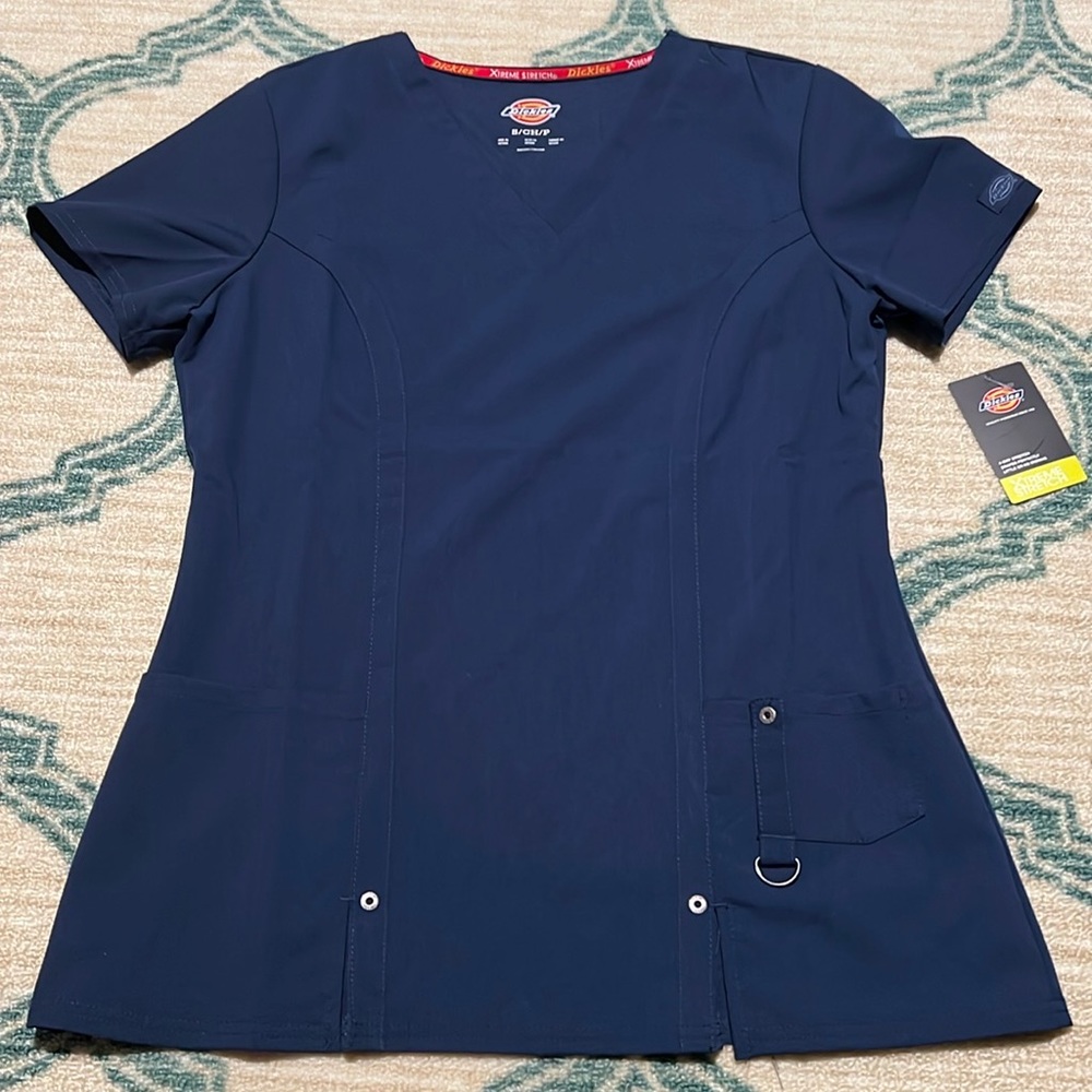 Dickies scrub top navy xtreme stretch